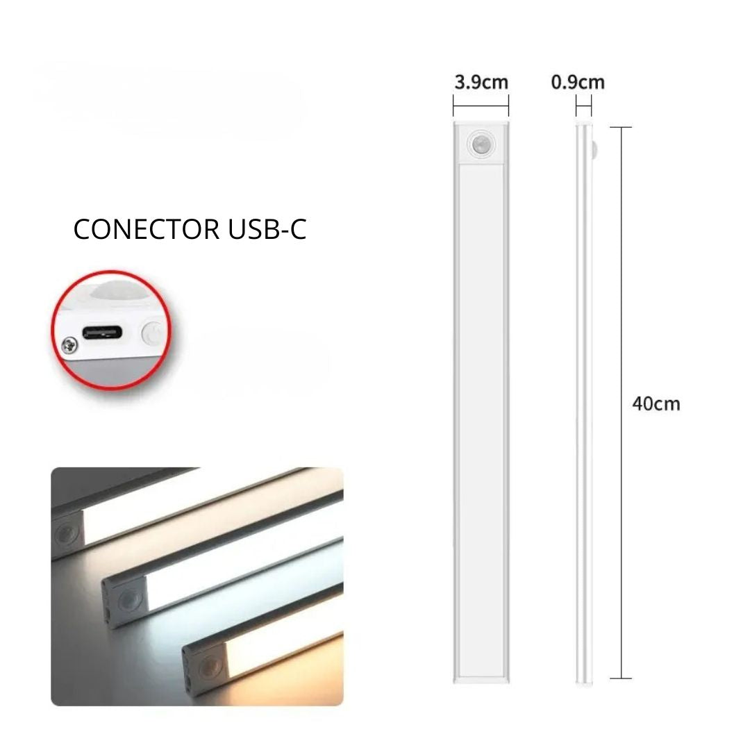 Barra LED Inteligente UltraFina con Sensor de Movimiento