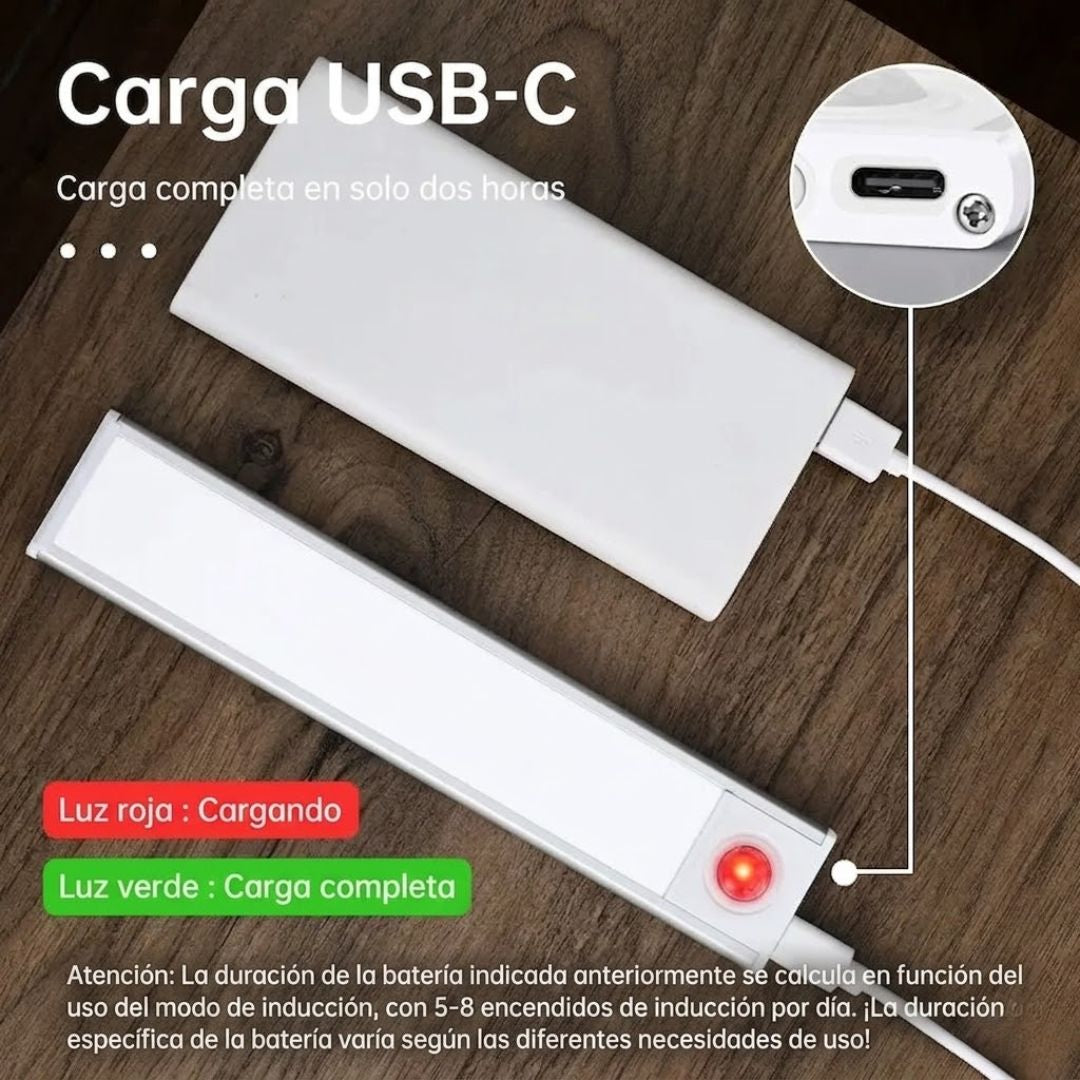 Barra LED Inteligente UltraFina con Sensor de Movimiento