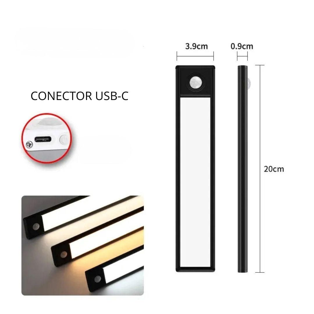 Barra LED Inteligente UltraFina con Sensor de Movimiento