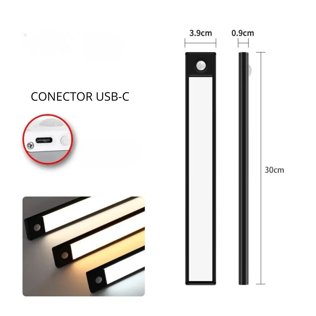 Barra LED Inteligente UltraFina con Sensor de Movimiento