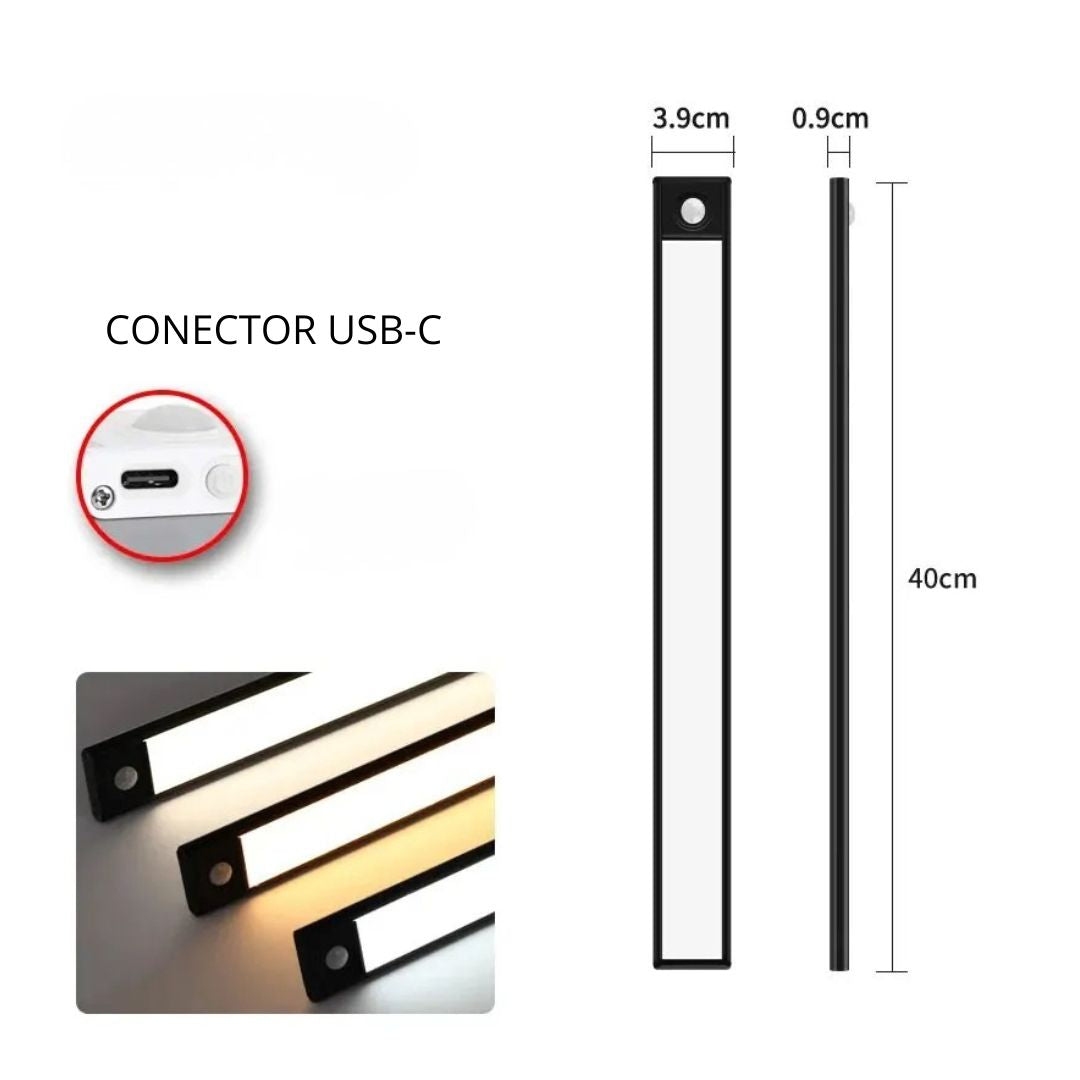 Barra LED Inteligente UltraFina con Sensor de Movimiento
